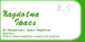 magdolna ipacs business card